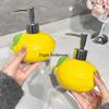 1pc Ceramic Lemon Liquid Soap Dispenser Shampoo Bottle Lotion Bottle Wrist Strap Soap Dispenser Bathroom Travel Supplies