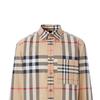 Burberry Contrast Check Cotton Shirt Archive Beige Men's 80608001