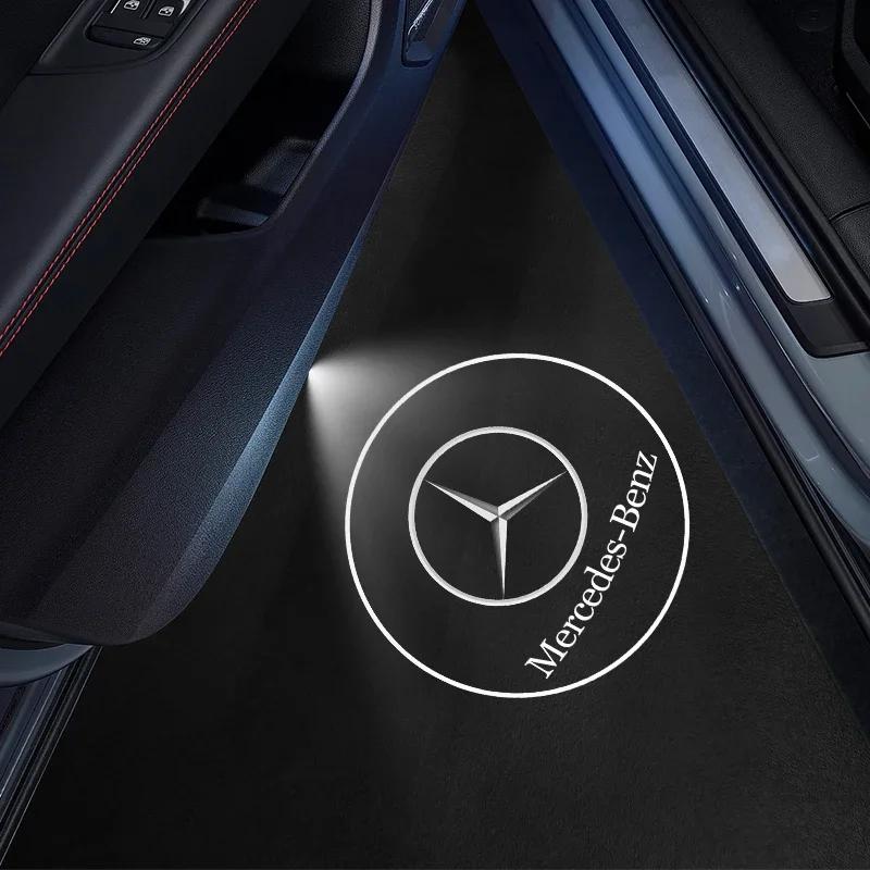 

C200 E200 Для Mercedes Benz Автомобильная Дверная Приветственная Лампа Лазерный Проектор Логотипа Призрачная Тень Ночные Огни Для Mercedes Benz W210 W211 W21