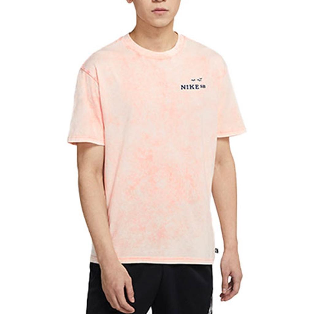 Nike T Shirts Men's Red Crew Neck Moderate Straight Fit DD1288-693