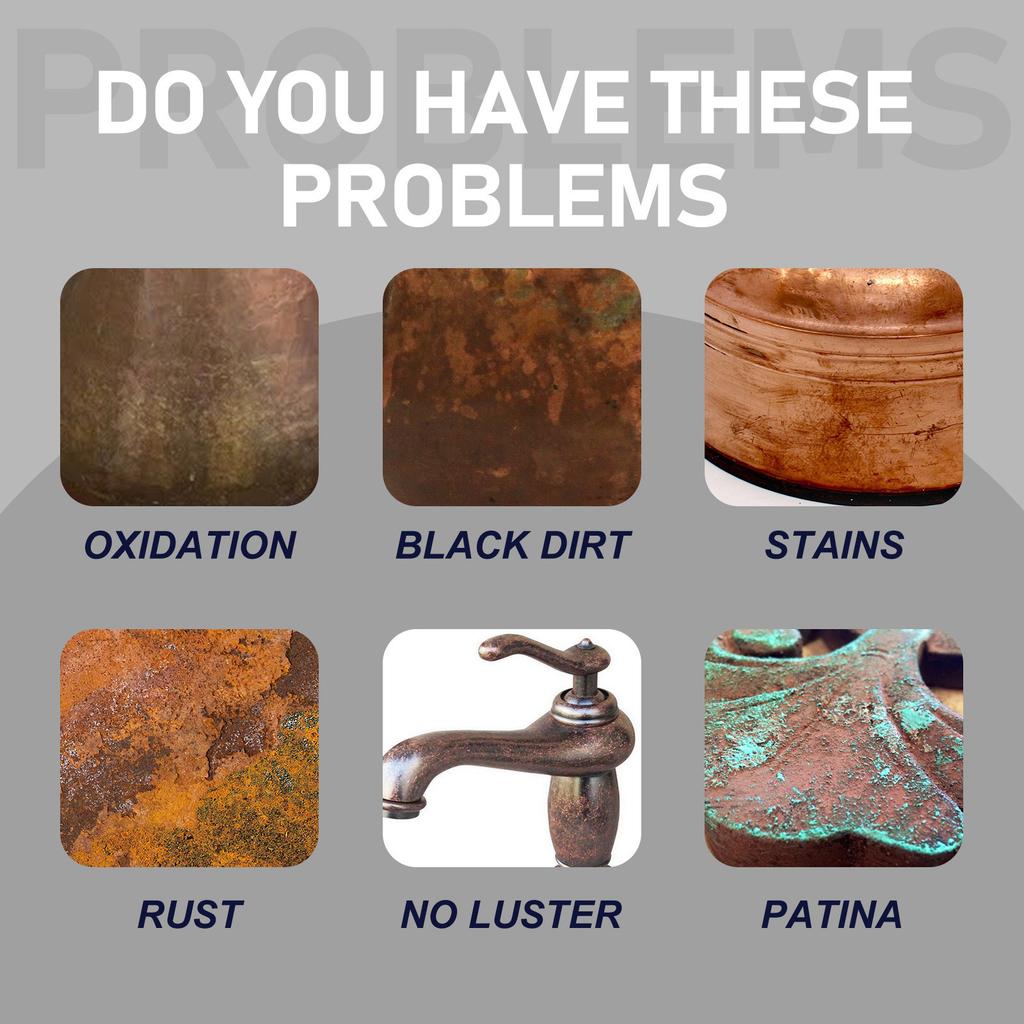 Kupfer- & Messingpolitur Kupferreiniger Messingreiniger für langanhaltenden Glanz Metallpolitur für Metallpolierpaste