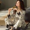 Spring And Summer Chinese Style Pajamas Two-Piece Temperament Women'S Casual And Comfortable Loungewear Cover