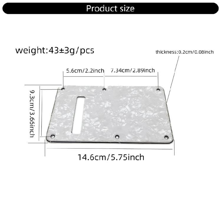 Plastic Pickguard Scratch Plate Guitar Accessory Scratch Plate Guitar Faceplate Present for Electric Guitar Enthusiasts