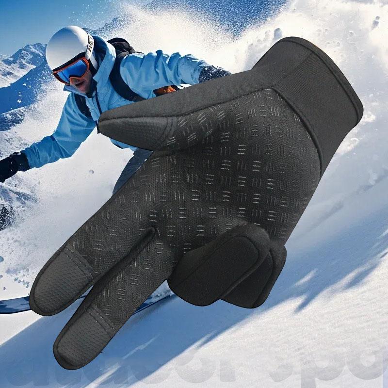 Touchscreen Guanti caldi Ciclismo all'aperto Guida Moto Guanti freddi impermeabili Guanti da sci invernali da donna antiscivolo antivento