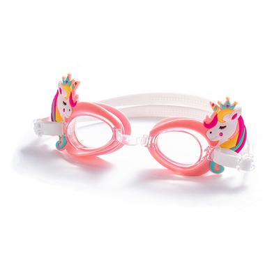 Occhialini da Immersione per Bambini Pony Colorato Cartone Animato Occhialini da Nuoto per Bambini Impermeabili Antiappannamento Occhiali Regolabili