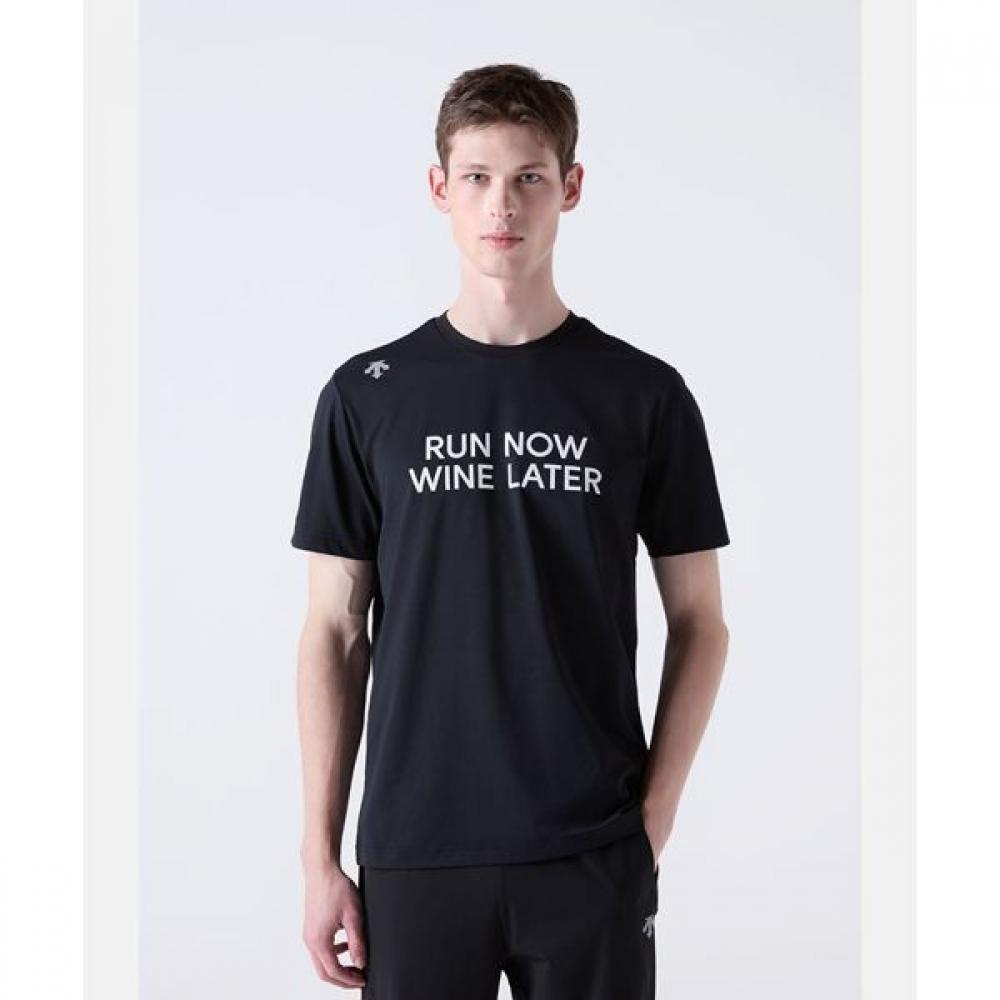 

Футболка DescenTe Running TRC с коротким рукавом, черная BLK0BLACK/100