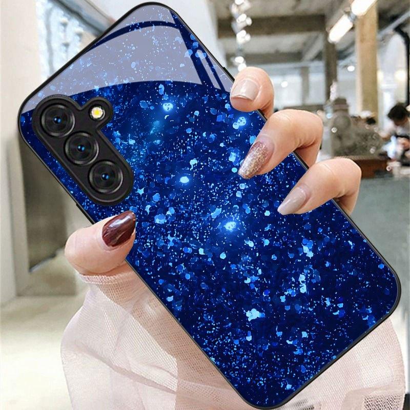 Exquisite Luxus-High-End-Handyhülle Glas-TPU-Handyhülle für Samsung Galaxy S26 S25 S24 S23 S22 S21 FE, Ultra, Plus Sturzfest