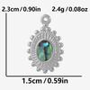 4Pcs No Fade Metal Stainless Steel Charm Real Natural Abalonewhite Shell Angel Sun Connector Charms For Jewelry Making Supplies