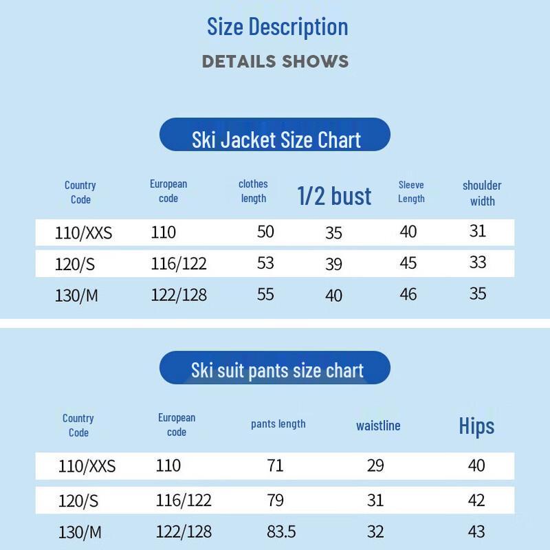 Phibee Kids' Outdoor Ski Suit Set