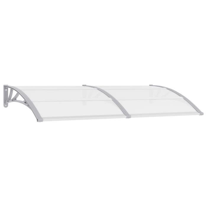 VidaXL Auvent de Porte Store Marquise de Porte d’Entrée Marquise d'Accueil Solaire Toit Abri Banne Ombre Protection Gris 45630