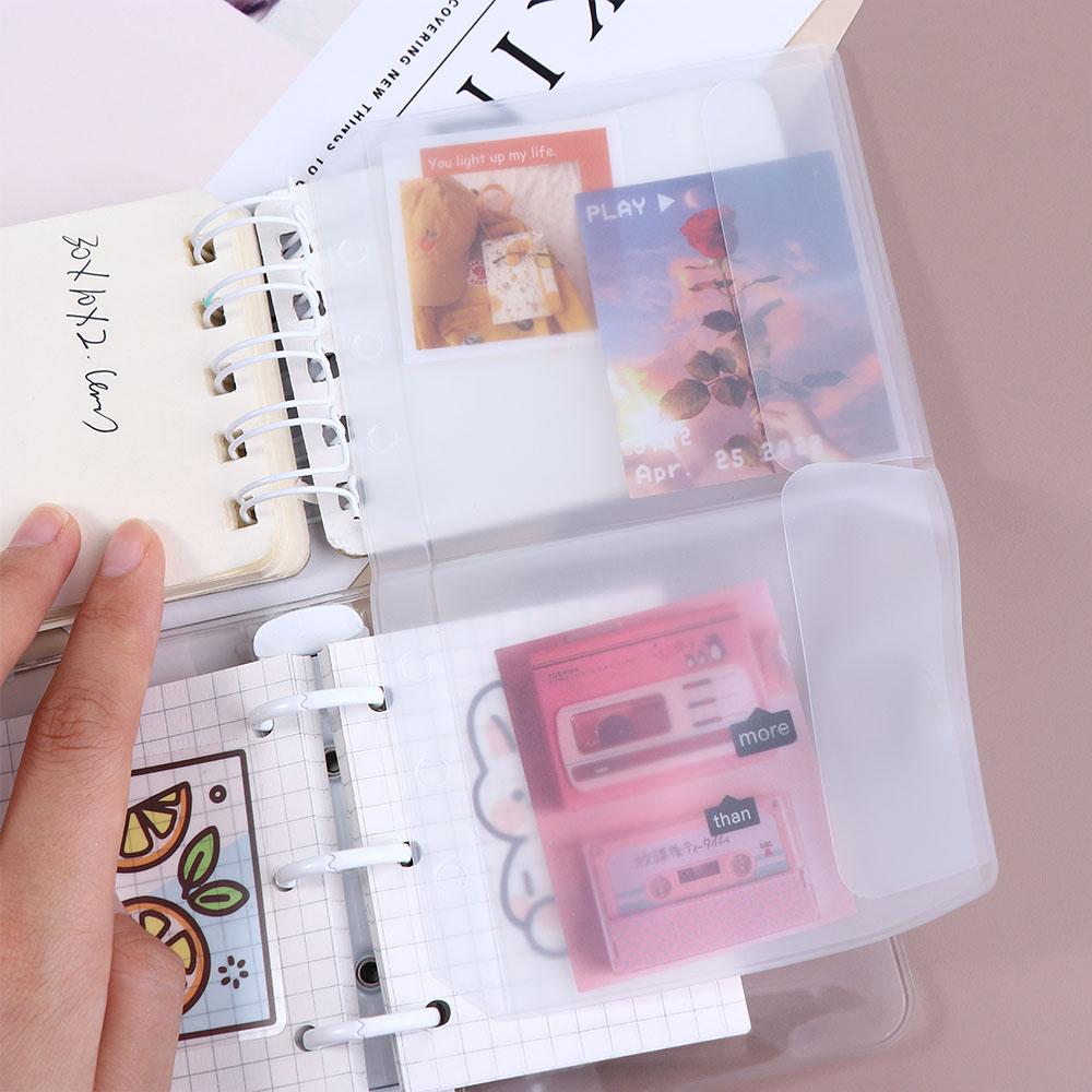 Storage File Holder Binder Folders Binder Pockets Document Filing Bags PVC Notebook Pouch Bags