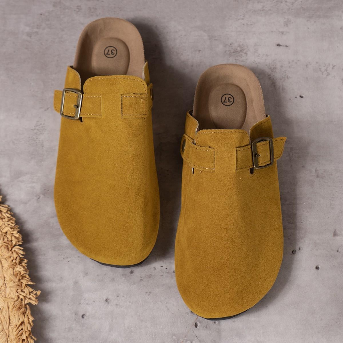 

Баотоу тапочки женские пара пробка шлепанцы желание обувь большого размера повседневные полушлепанцы ленивая обувь тренд 44 хаки