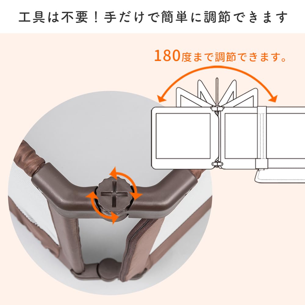 Nippon Childcare Baby Gate Okudake and Osenbo Smart Wide Brown Straddle Height 60xm Easy To Install Baby Gate Without Tools