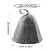 Gorro de Sauna Anti Calor Fieltro de Lana Grueso Gorro de Ducha Turbante para el Cabello Toalla de Secado Rápido Sombreros Toalla Accesorios para Baño de Sauna