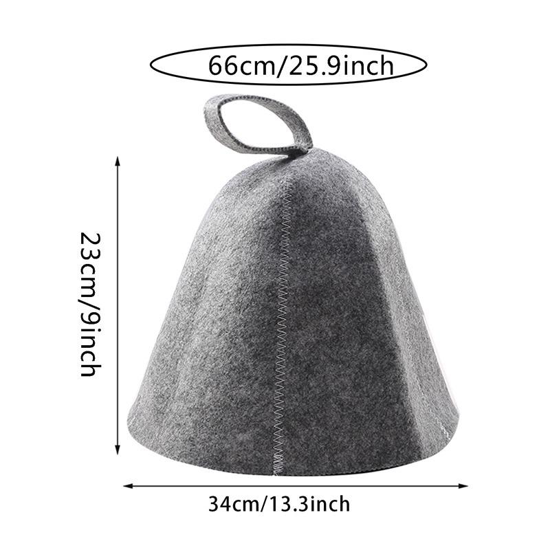 Gorro de Sauna Anti Calor Fieltro de Lana Grueso Gorro de Ducha Turbante para el Cabello Toalla de Secado Rápido Sombreros Toalla Accesorios para Baño de Sauna
