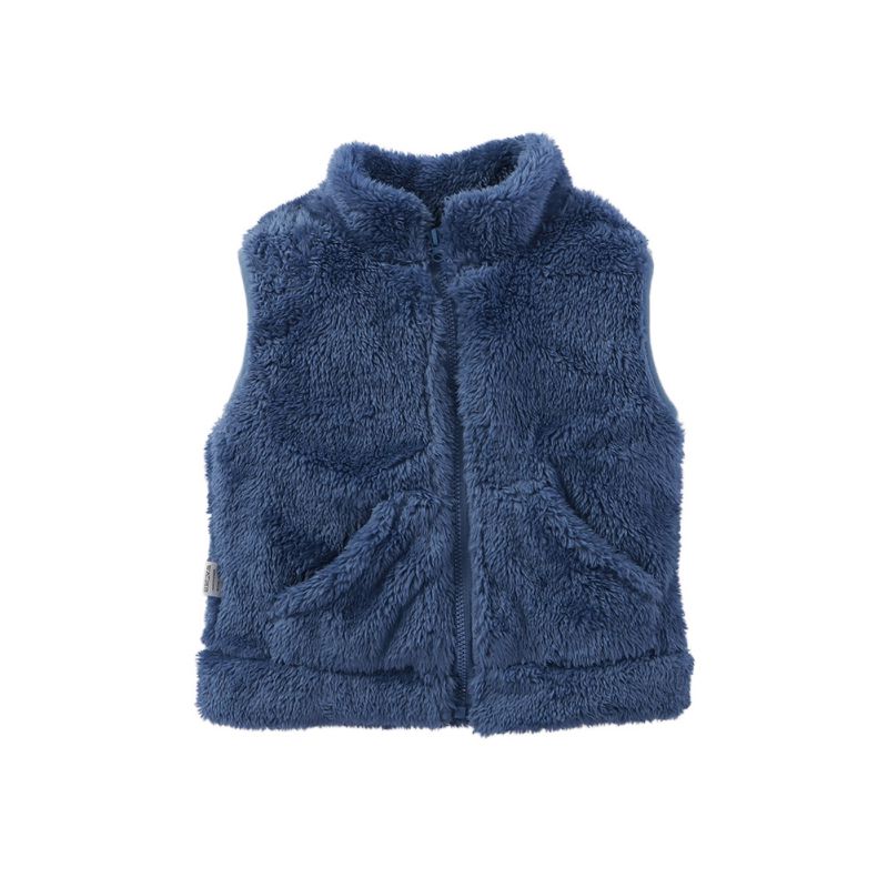 1-5 Years Kids Warm Fleece Vest Sleeveless Button Top