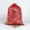 5pcs/lot Cloth Christmas Drawstring Storage Bag Christmas Packaging Bags  Candy Jewelry Toy Presents