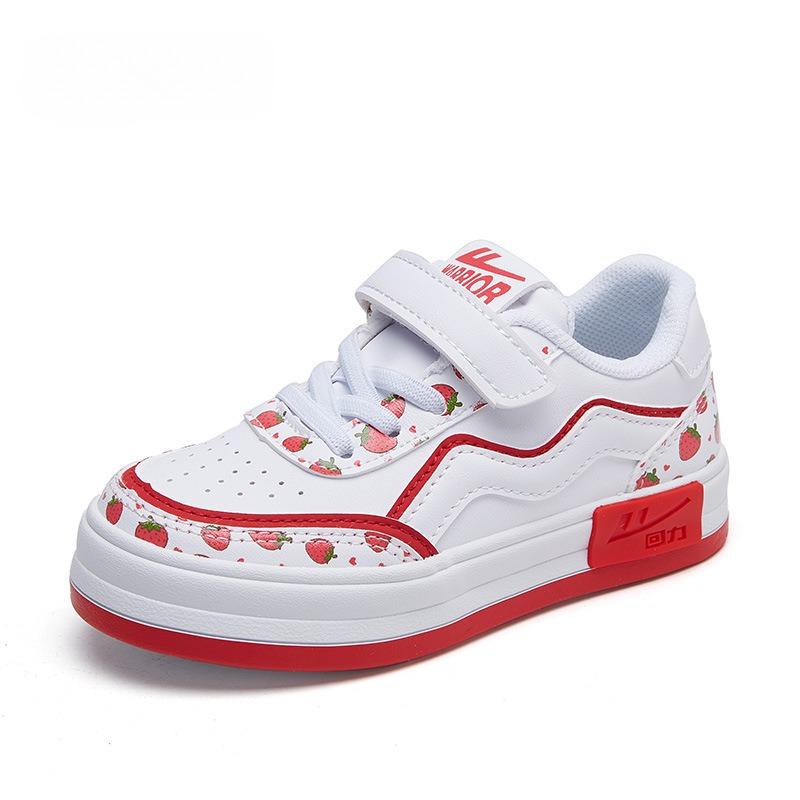 Spring and Autumn Children's Versatile Leather Face White Shoes Board Shoes