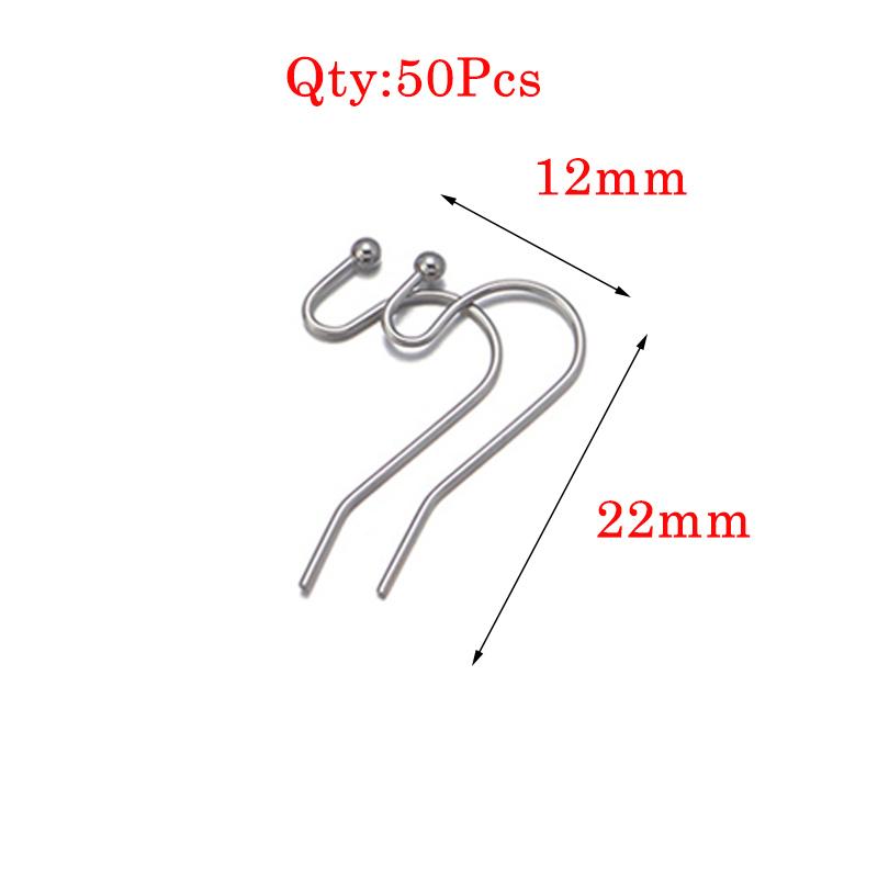 Stainless Steel Earrings Hook For Jewelry Making Hypoallergenic Women Dangle Cross Earring Clasps Fittings Diy Finding