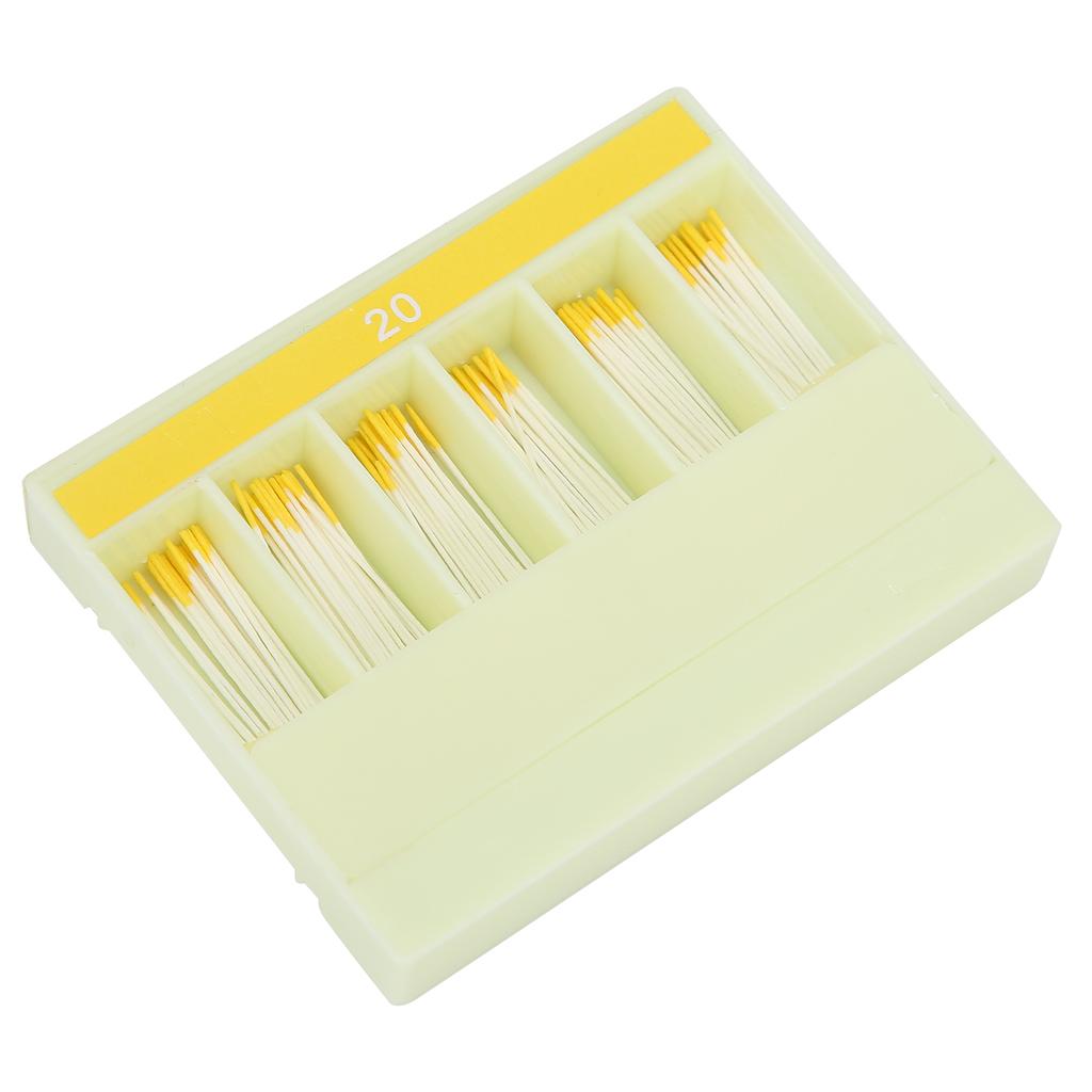200pcs Dental Absorbent Paper Points Root Canal Absorbent Paper Points Dental Tool20# Yellow
