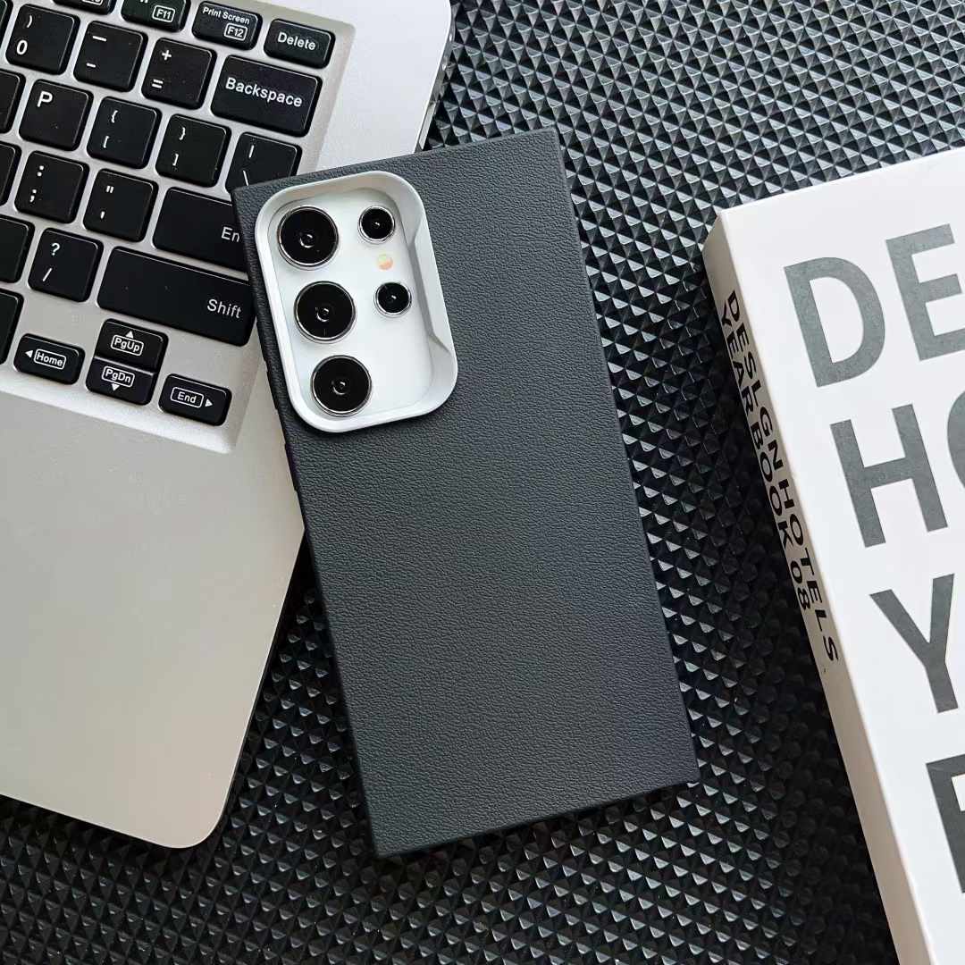 

Модный мягкий кожаный чехол с узором для Samsung Galaxy S25 S4 Ultra S23 FE S22 A36 A16 A06 A55 A35 A25 A15 A54 A34 A24 A53 A13 A23 чехол из силикона TPU Samsung Galaxy S23FE чёрный