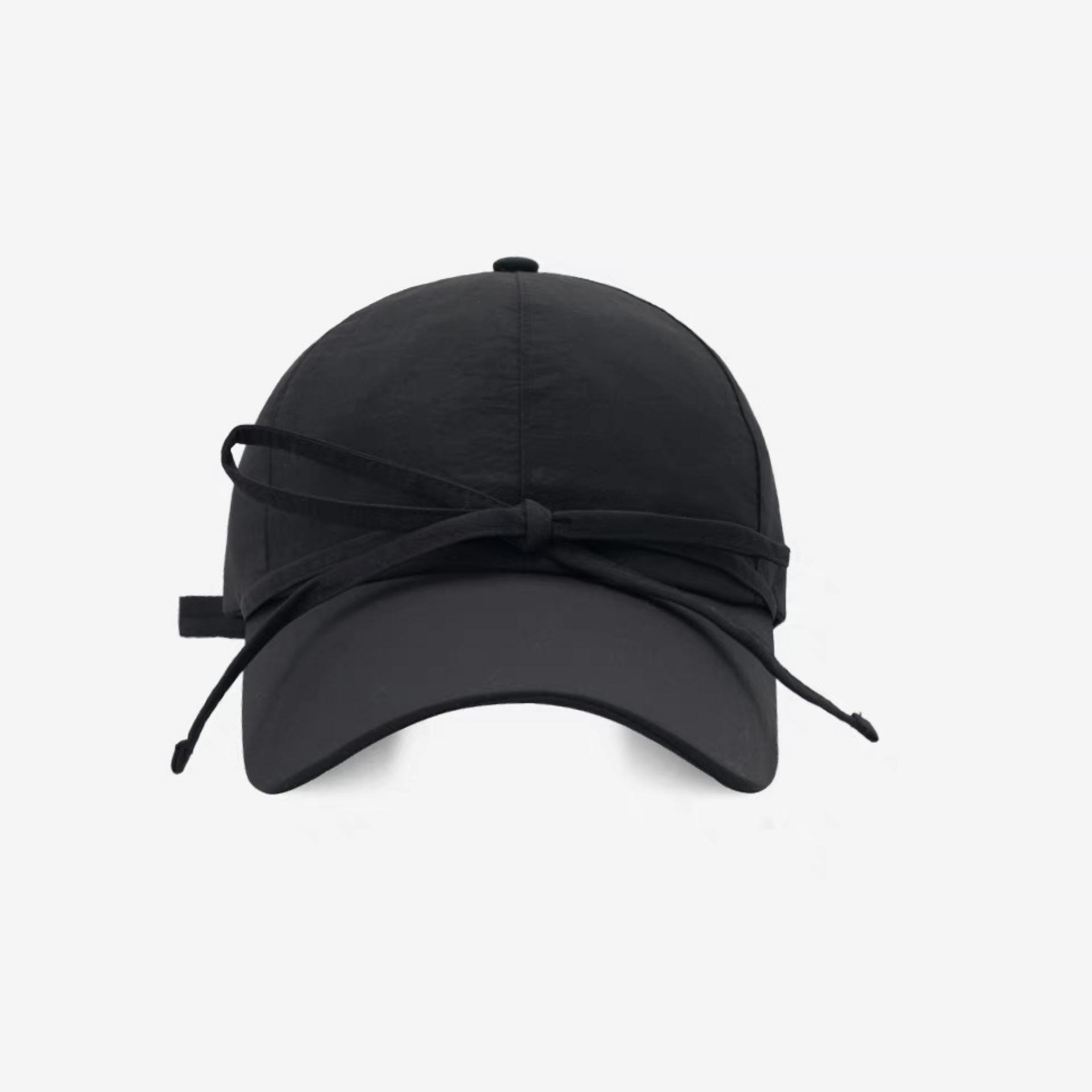 

Корейская стримерская милая бейсболка с бантом для женщин с широкими полями для защиты от солнца, тонкая дышащая, подчеркивающая лицо, кепка «маленький утенок» adjustable