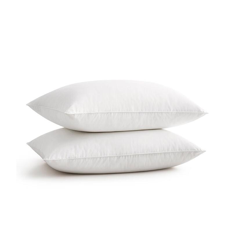 OLOMM 50% White Goose Down Neck Support Pillow (Pair)
