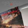 2pcs, 2D FLAT PRINTING Curtains (Without Rod) Cabin Serenity Popular Popular Curtain Machine Washable Fabric Curtains Versatile