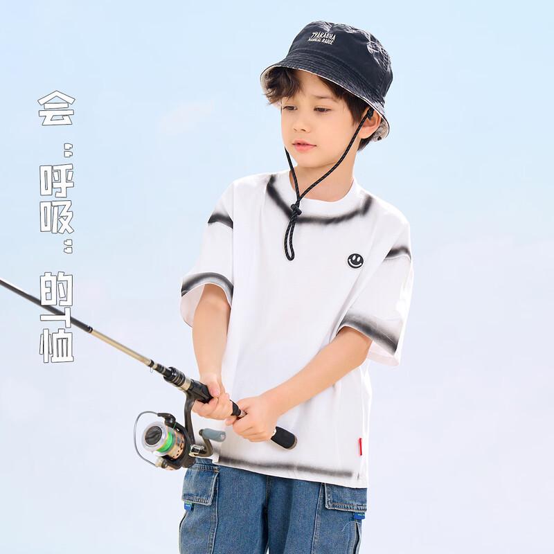 Montagut Boys Smiley Face Short Sleeve T-Shirt 120