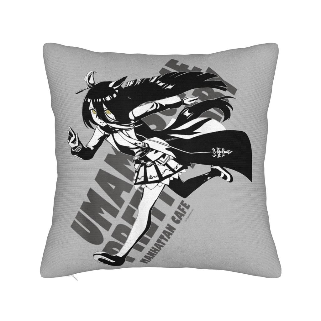 Printing Umamusume Pretty Derby Haru Urara Pillowcase Polyester Cushion Cover Gift  Throw Pillow Case Cover Car Square