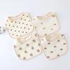 6-Layer U-Shaped Cartoon Cotton Gauze Baby Bibs