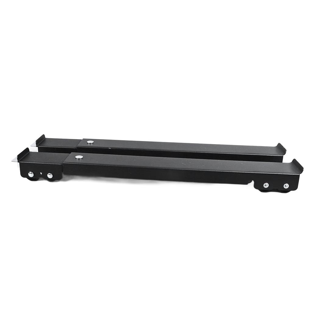 2PCS Appliance Roller Schwarz Ausziehbare Waschmaschine Dolly Halterung 16 Räder mit Bremse 661lbs