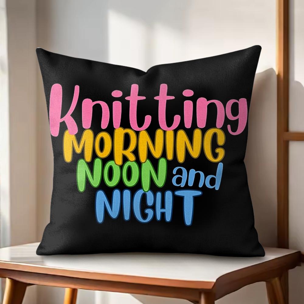 Morning Noon Cushion Cover Natural Linen Organic Fabric DoubleSided Printing Couch Pillow Covers Home Decor
