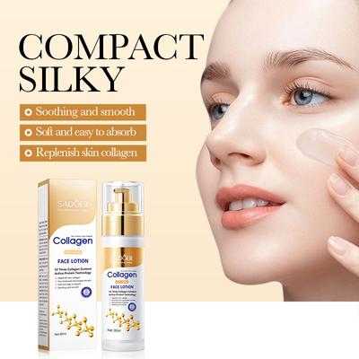SADOER Collagen Lotion 80ml Moisturizing and Refreshing Moisturizing Essence To Lighten Fine Lines and Whiten Skin