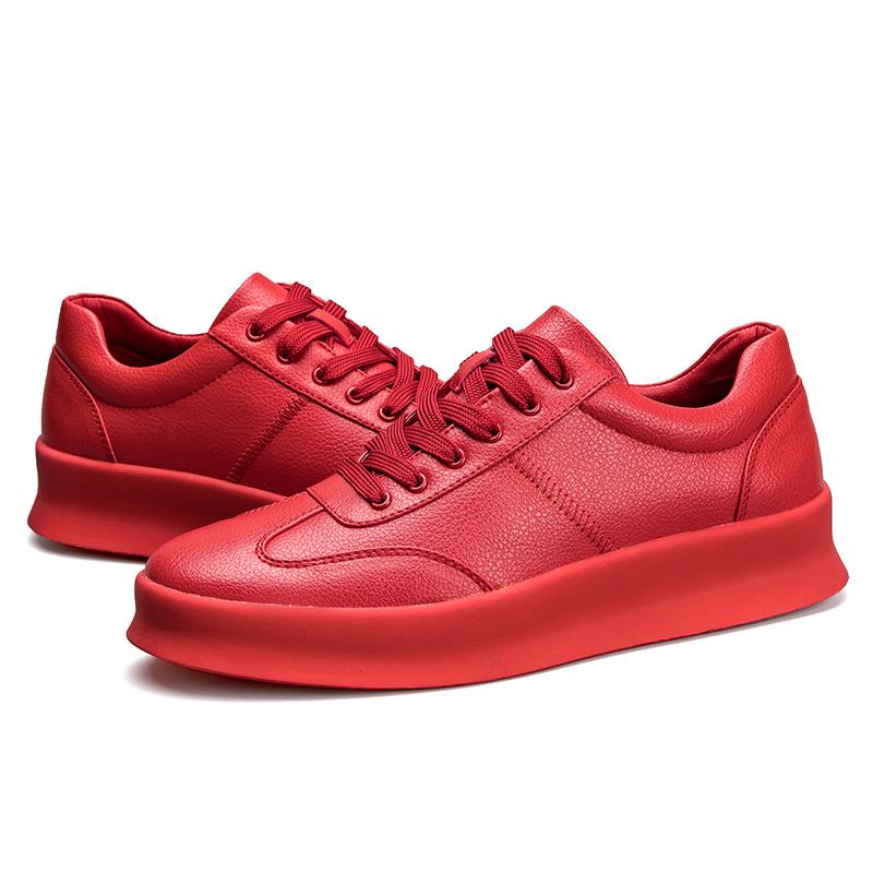 

Мужская обувь из натуральной кожи. Высококачественная мужская обувь на шнуровке. Повседневная обувь на плоской подошве. Студенческая обувь в стиле «Британия». Универсальная обувь в корейском стиле. 7 красный