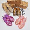 Melissa Women's Jelly Sandals Roman Style Hollow Beach Shoes Crystal Shiny Retro New