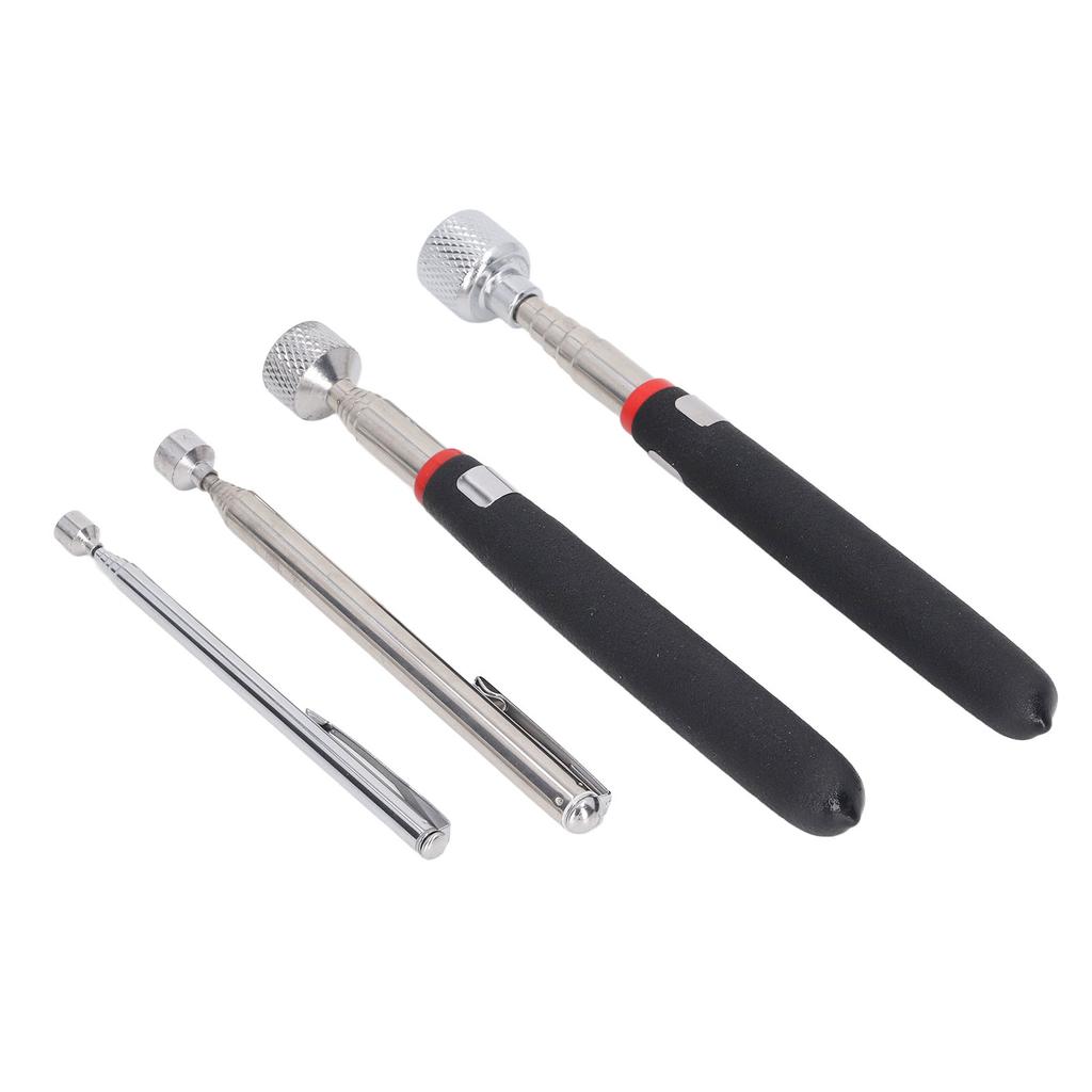 4 Pcs Magnetic Pickup Tool Set 1.5lb 3lb 10lb 15lb Strong Suction Shockproof Telescoping Magnetic Pick Up Stick