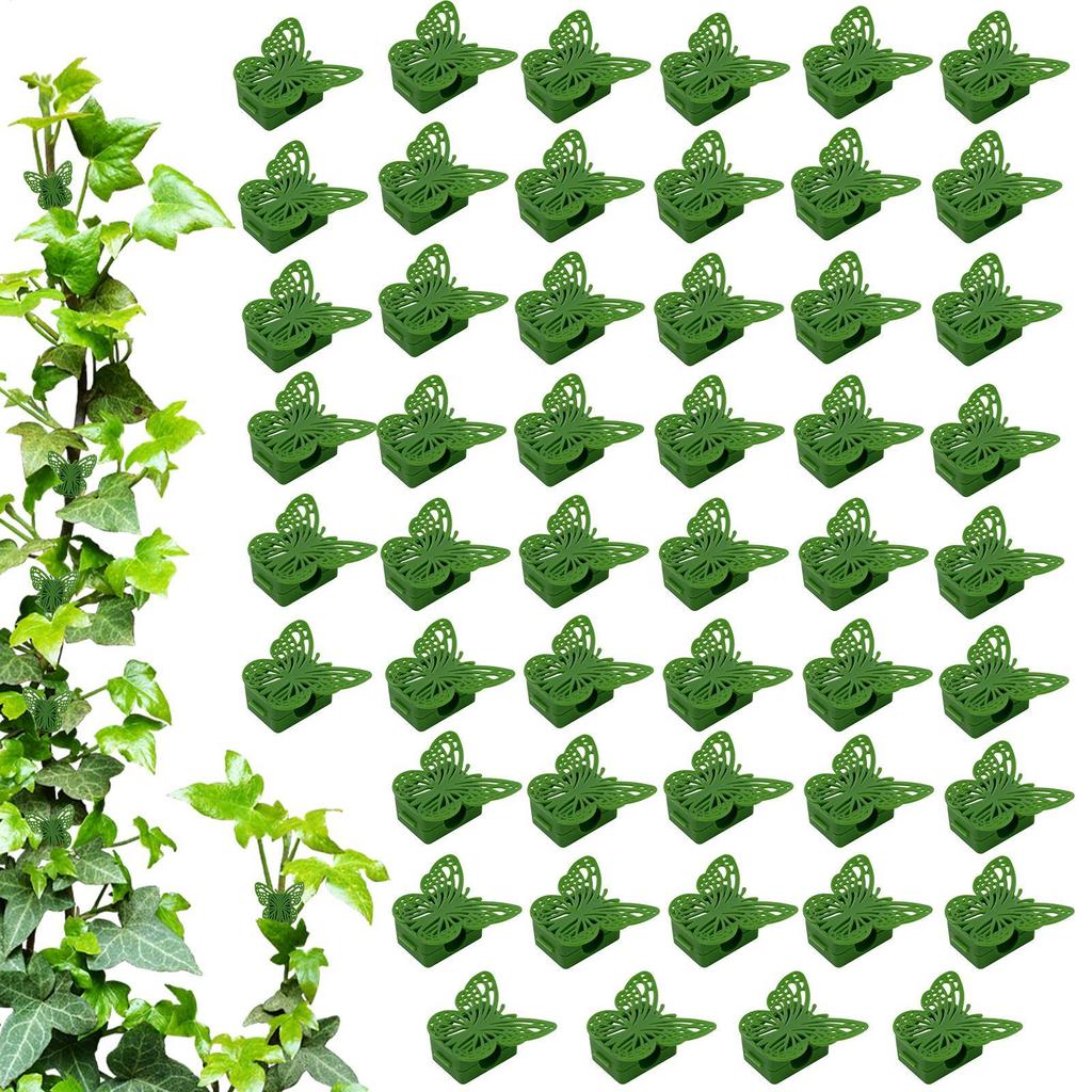 Plant Clips For Climbing Invisible Adhesive Reusable Butterfly Indoor Plant Climbing Fixture Clips For Pothos Clematis Home