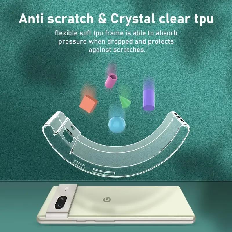 Clear Soft Case For Google Pixel 8 Pro 8A Pixel 7 Pro 7A Pixel 6a 6 Pro Pixel 9 9a 10 10a 10 Pro XL Shockproof Protective Cover