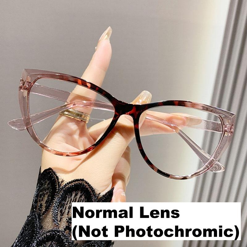 

Unisex Cat Eye Photochromic Myopia Eyewear Male Female Fashionable Retro Outdoor Anti-UV Eyeglasses Stylish Minus Diopter Sunglasses -1.0