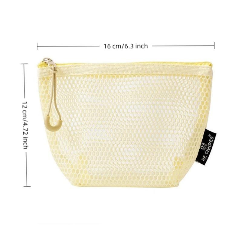 Tragbare Einfache Lippenstift Kosmetik Aufbewahrungstasche Netzdesign Toilettenartikel Tasche Badezimmer Organizer Für Kosmetik Toilettenartikel Hautpflege