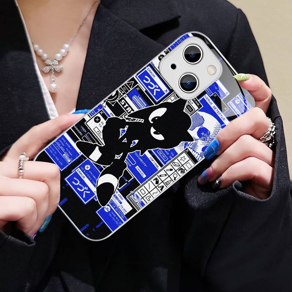 Game Sonic Movie Anime Tempered Glass For Iphone 14 13 12 11 Pro Mini XS MAX 14Plus X XS XR Fundas