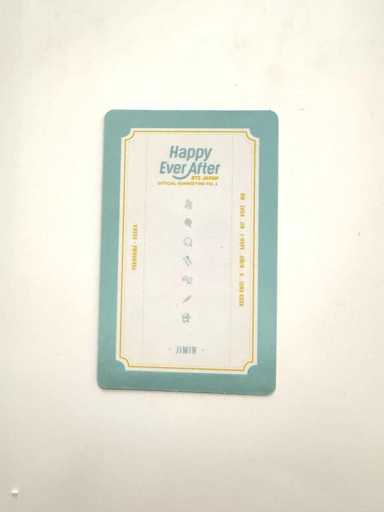 [USED] BTS Jimin Trading Card HAPPY EVER AFTER