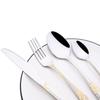 16Pcs Silver Cutlery Set Knives Fork Coffee Spoon Dinnerware Western Stainless Steel Tableware Flatware Set Silverware Kitchen Kit