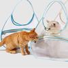 Sac de transport pour animaux de compagnie en maille de nylon avec design ventilé Sac de transport portable pour chats Voyage Extérieur
