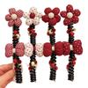 Red Polka Dot Hair Ties for Girls - Princess Baby Updo Ponytail Accessories