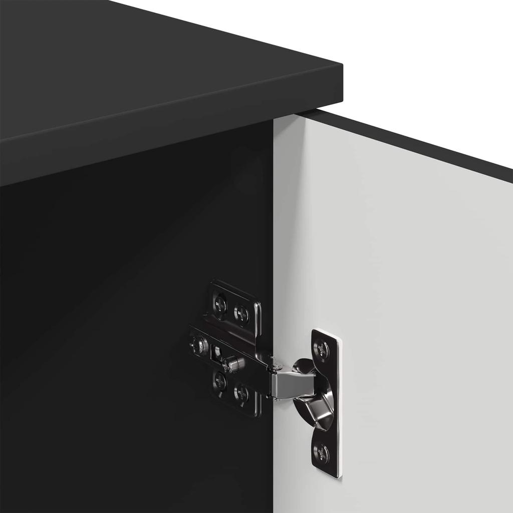 Bathroom Cabinet Black 30 x 31.5 x 61 cm