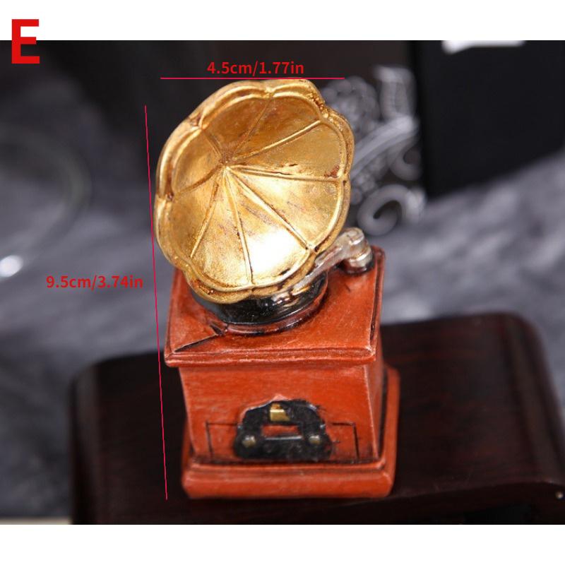 

1 шт. Ретро Ностальгические Полимерные Поделки Украшение для Дома Мини-Фигурки Реквизит для Фотографии Камеры Пианино и Фонографы