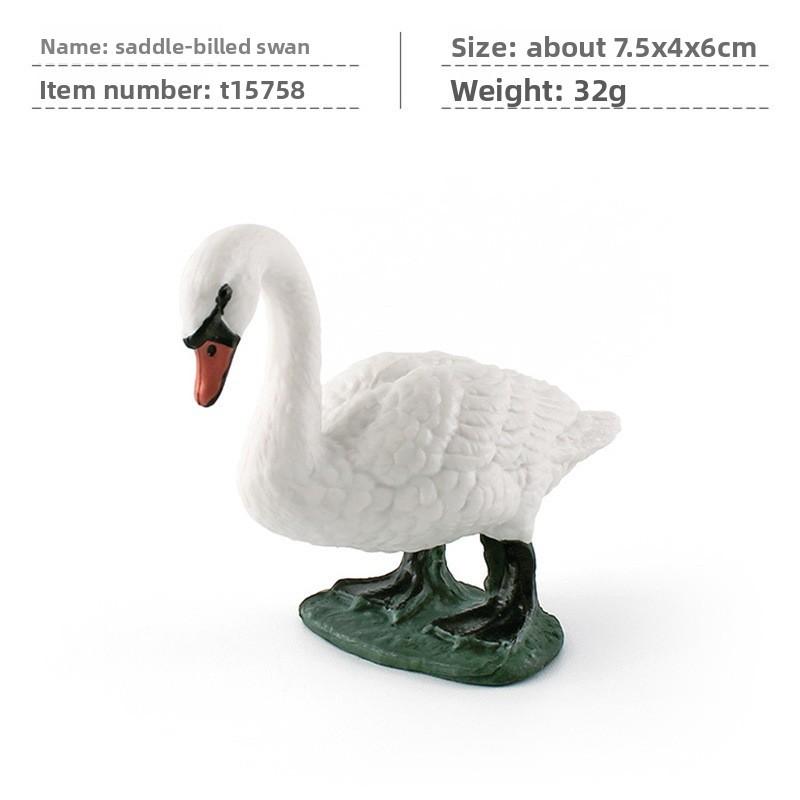 Pvc Farm Animal Decor Set With Realistic Swans Ducks And Chickens For Home Or Office Display