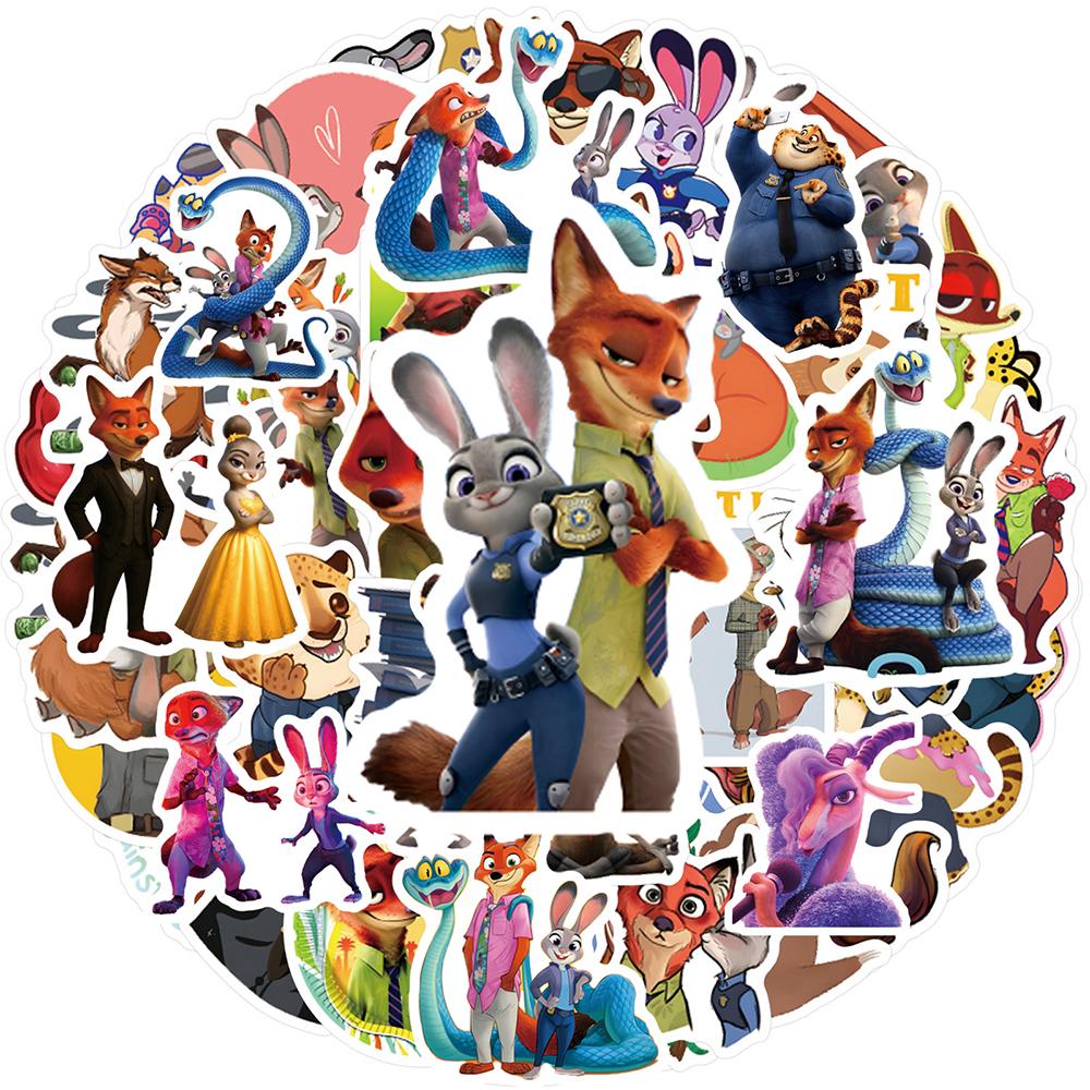 10/30/50/120pcs Zootopia 2 Stickers Cute Anime Decals DIY Motorcycle Luggage Laptop Funny Waterproof Graffiti Sticker Toy